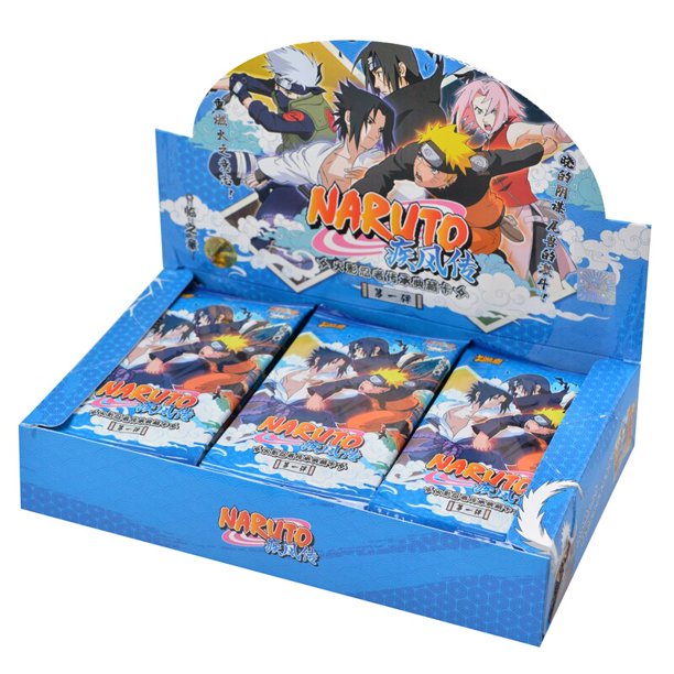 KAYOU-cajas de tarjetas genuinas de Naruto, paquetes de refuerzo, caja de juego de tarjetas comerciales, paquete de refuerzo de tarjetas de serie completa, regalos de colección Fivean unisex