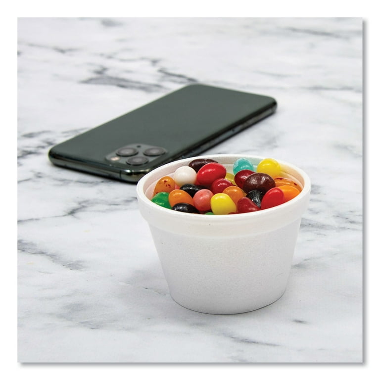 Bowl Containers, 4 oz, White, Foam, 1,000/Carton Bowl Containers, 4 oz, White, Foam, 1,000/Carton
