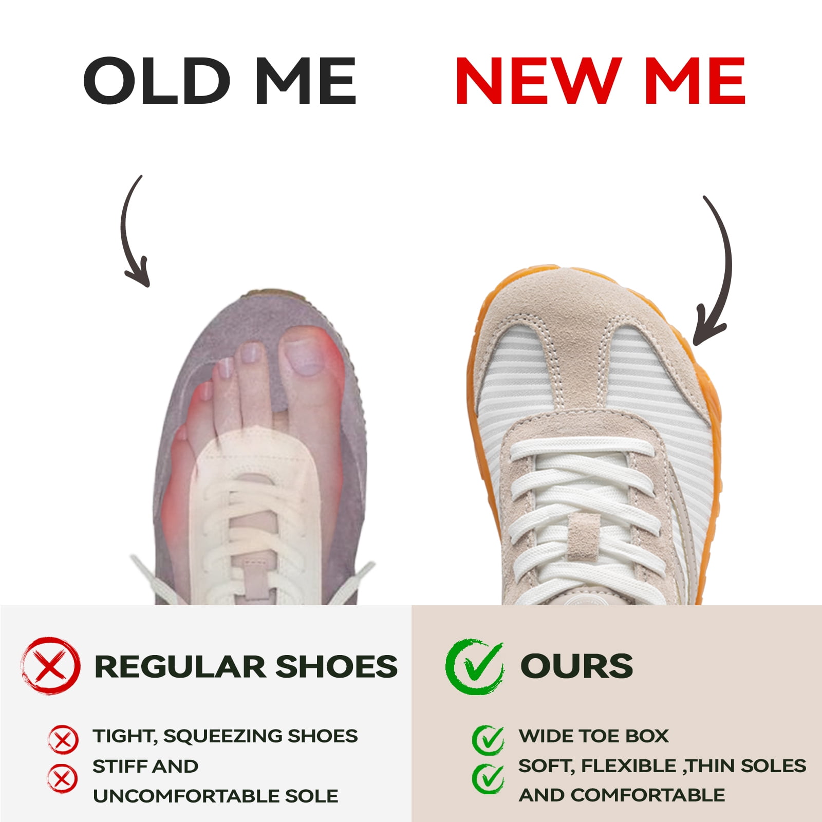 Barefoot Shoes Women Casual Sneakers, Wide Toe Box Shoes Women Zero Drop Barefoot Shoe Men,Non-Slip Lightweight Breathable Running Shoes,Comfortable Fashion Outdoor Walking Hiking Shoes Unisex