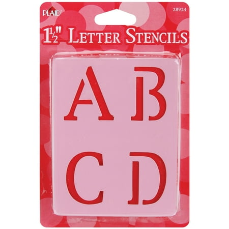 Plaid Mailbox Letter Stencils, Old School, 1-1/2"