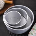 thumbnail image 4 of Huayishang Cake Pop Mold Anode Movable Bottom Mold Mousse Chiffon Baking Cake Mold 4/6/8 Inch, Kitchen Essentials Clearance Sale Silver, 4 of 9