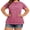 #2 Pink, variant on LANREMON Women Plus Size tops Summer t shirts Tunic for Women Crew Neck Short Sleeve Flowy Oversized T Shirts Clothes Pink 24 Plus