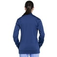 thumbnail image 5 of Workwear Revolution Men & Women Warm Up Medical Scrubs Jacket Zip Front Knit WW370, L, Navy, 5 of 7