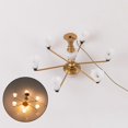 thumbnail image 3 of ZheElen Trendy Chic Miniature Chandelier Ceiling Lamp Model Layout Decor Accessories Golden Warm Light 8.2x4.5cm 1Set, 3 of 6
