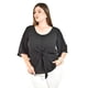 thumbnail image 1 of Blusa detalle de moño Roman Fashion /Tallas Extras, 1832 (Negro) negro 38, 1 of 5