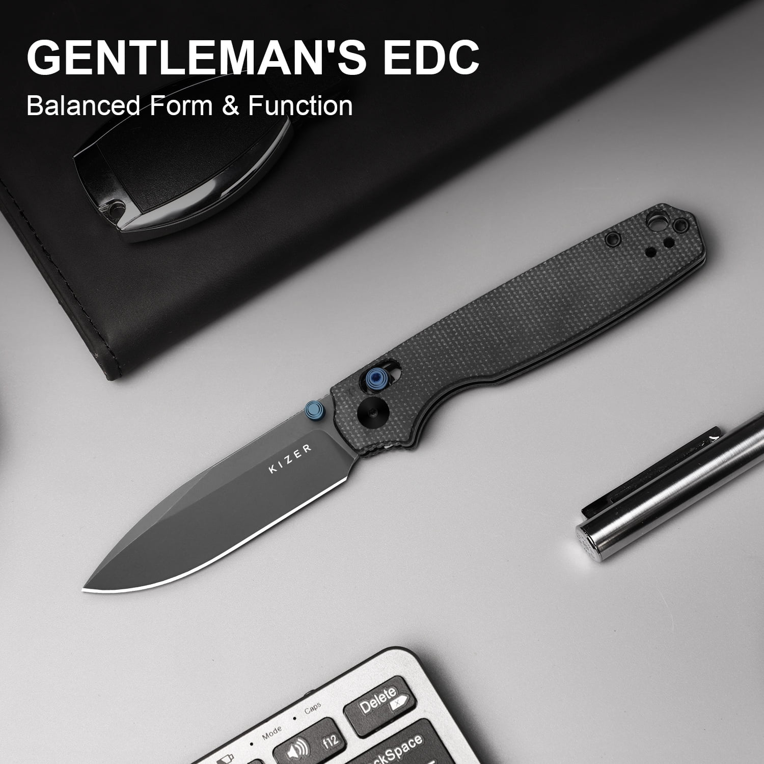 Kizer Pokiman CD EDC Folding Pocket Knife AEB-L Blade Micarta Handle V3789A1