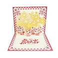 thumbnail image 4 of GENEMA 2022 Chinese New Year 3D Pop Up Card Cartoon Tiger Greeting Cards with Envelope for Spring Festival Party Decoration Handmade Gift, 4 of 11