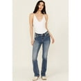 thumbnail image 3 of Miss Me Women's Medium Wash Mid Rise Wing Pocket 32" Bootcut Stretch - M3080B62V 32W x 32L, 3 of 4