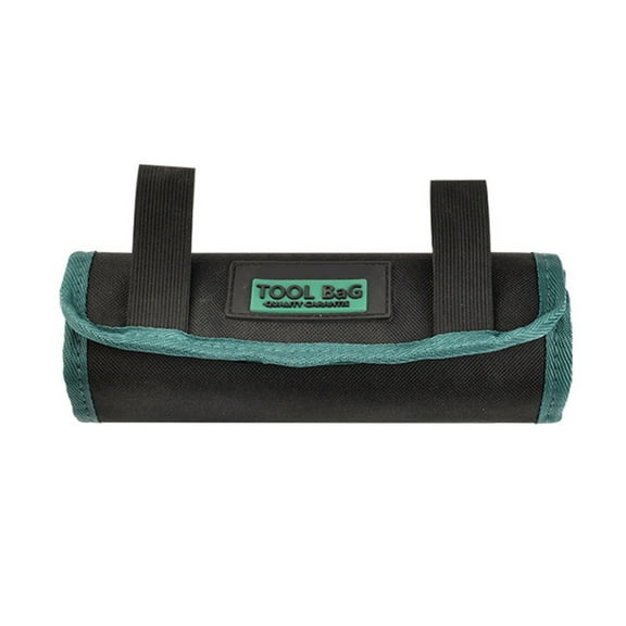 Compact Tool Storage Roll Up Bag Canvas 21 Pockets Mechanic Accessory Gift