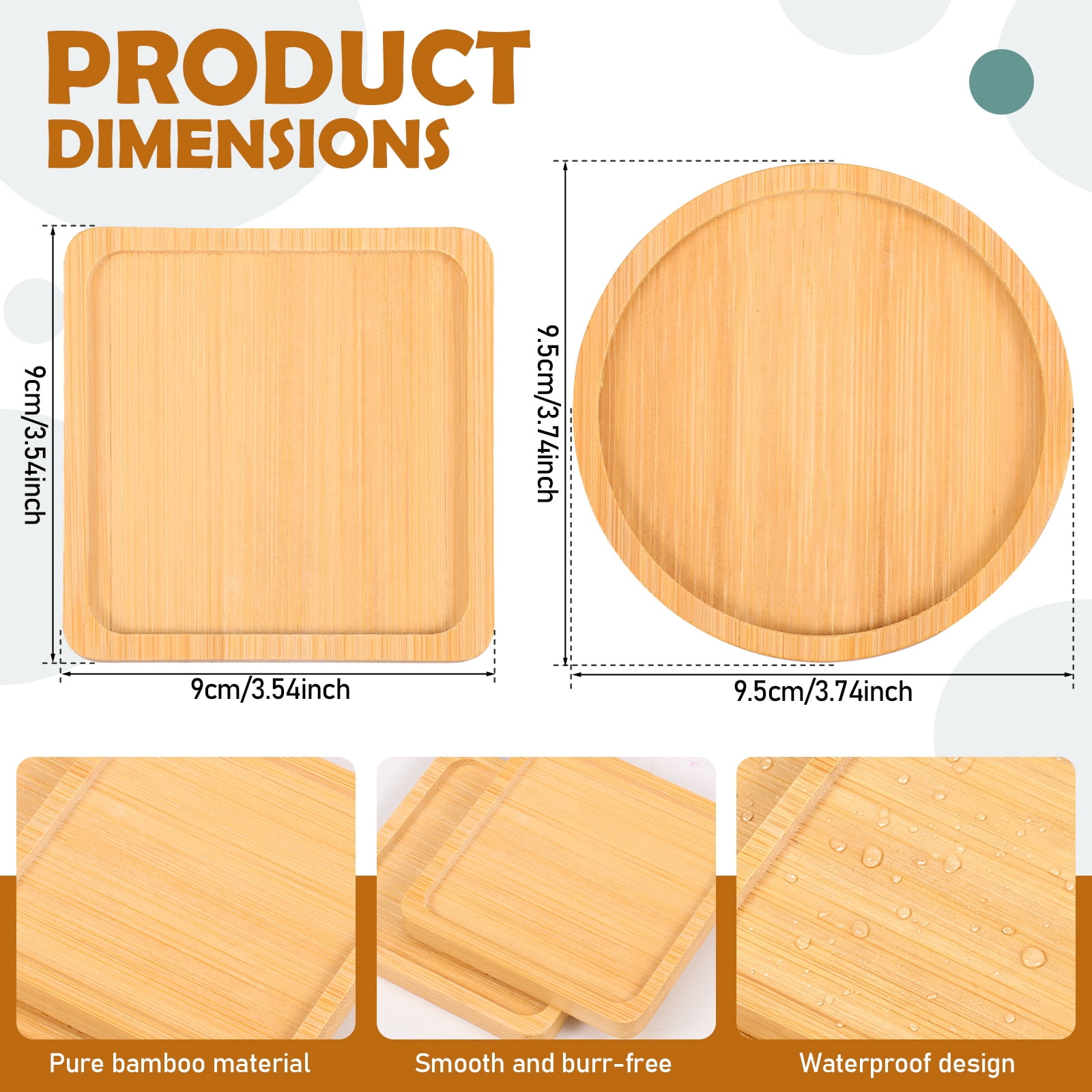 Austok 4 Pcs DIY Mosaic Kit for Adult Glass Tile for Craft with Bamboo Cup Pad for Women Mixed Color Mosaic Art Craft Cup Mat Project Handmade Making Kit Set for Home Decor Present