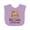 Lavender, variant on Inktastic My Lala Loves Me Grandchild Owl Girls Baby Bib