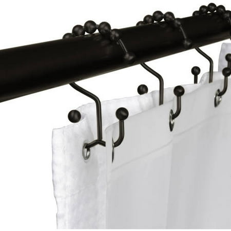 Maytex Mills Metal Double Glide Shower Hook, Oil Rubbed Bronze