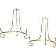 thumbnail image 1 of uxcell Plate Stand for Display, 6 Inch 2Pcs Iron Decorative Plate Holder Metal Easel Folding Display Stand for Photo Picture Frame, Gold, 1 of 5