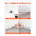 thumbnail image 5 of KFFKFF 10-Pack 6.6 ft/2M V-Shape LED Aluminum Channel with Milky Cover, End Caps, and Mounting Clips, Aluminum Profile for LED Strip Light Installations, Ideal for Under Cabinet and Counter Lighting, 5 of 9