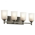 thumbnail image 2 of 45575OZ Kichler Lighting Shailene - 4 Light Bath Vanity Approved for Damp Locations - with Transitional inspirations - 8.25 inches tall by 29.5 inches, 2 of 3