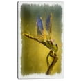 thumbnail image 2 of Dragon Fly Watercolor Illustration - Large Animal Canvas Artwork, 2 of 4