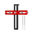 thumbnail image 2 of colaxi Foldable Cabinet Hardware Jig Punch Locator Drill Guide Cupboard Aluminum Cabinet Handle Jig Adjustable for Wardrobe Bookcase, 2 of 9