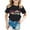 T10-Black, variant on Rhuody Girl Tops Back To School Short Sleeve Cartoon Letter Pattern O Neck Tee 8-9 Years Black