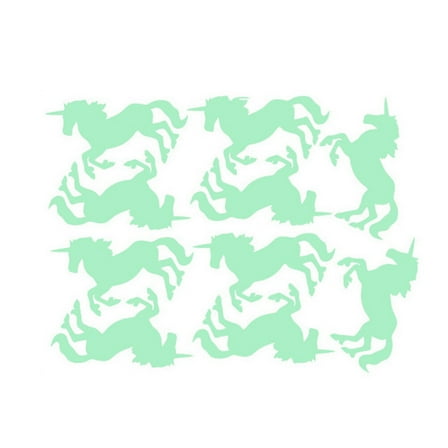 NICEXMAS Green PVC Wall Stickers in The Dark for Smooth Flat Surface Decoration