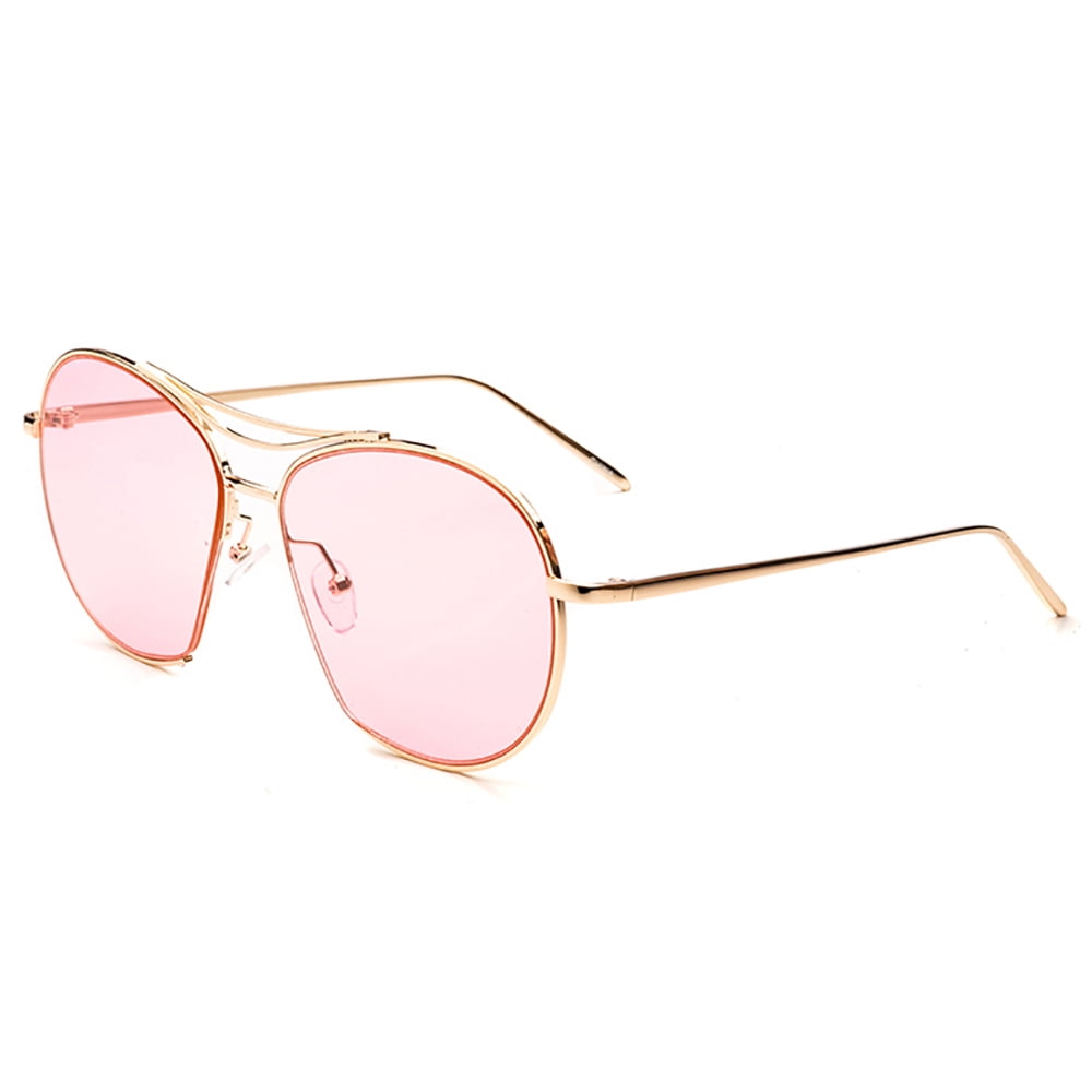 Pop Fashionwear Retro Flat Lens Aviator Sunglasses P4106
