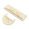 thumbnail image 1 of Wooden Tarot Card Stand Holder, Include 2 Pieces Rectangular Tarot Card Stand And 2 Pieces Moon Shaped Tarot Stand Wooden Place Card Holders For Witch Divination Tools Card, 1 of 8