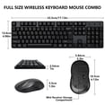 thumbnail image 4 of LEXVARO Wireless Keyboard and Mouse Combo, 104 Full Size Keyboard, 2.4GHz Portable for Computer, Mac, Laptop, PC, Windows, Black, 4 of 7