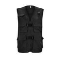 thumbnail image 4 of DuoJiaJ Women's Solid Color Multi pocket Functional Vest Loose Fit Outdoor Sleeveless Jacket Womens Lightweight Winter Coat Black L, 4 of 5