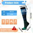 thumbnail image 2 of Hengguang 6 Pairs S/M Size of Compression Socks for Men and Women, Colourful Knee HighCompression Socks, Support Stockings for Running, Sports, Flight, Travel, Cycling, 2 of 7