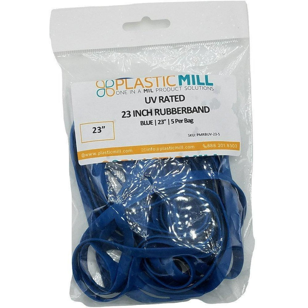 "23", Blue, UV Rated, Trash Bag Rubber Band for 4865 Gallon Garbage