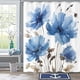 thumbnail image 3 of Cortina de ducha con diseño floral, cortina de ducha con diseño de plantas de colores, tela decorativa para baño, juego con 12 ganchos, flores, 2, 72 x 72 pulgadas, 3 of 4