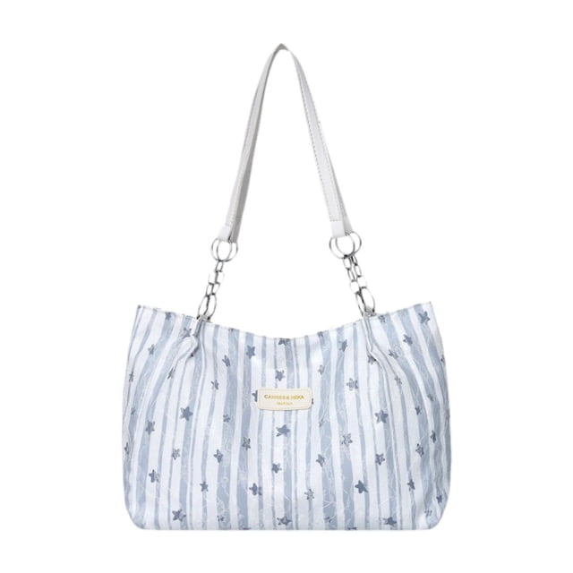 Bolso tote para mujer, bolso de hombro moderno y ligero para el trabajo, el ocio y las compras. Azul