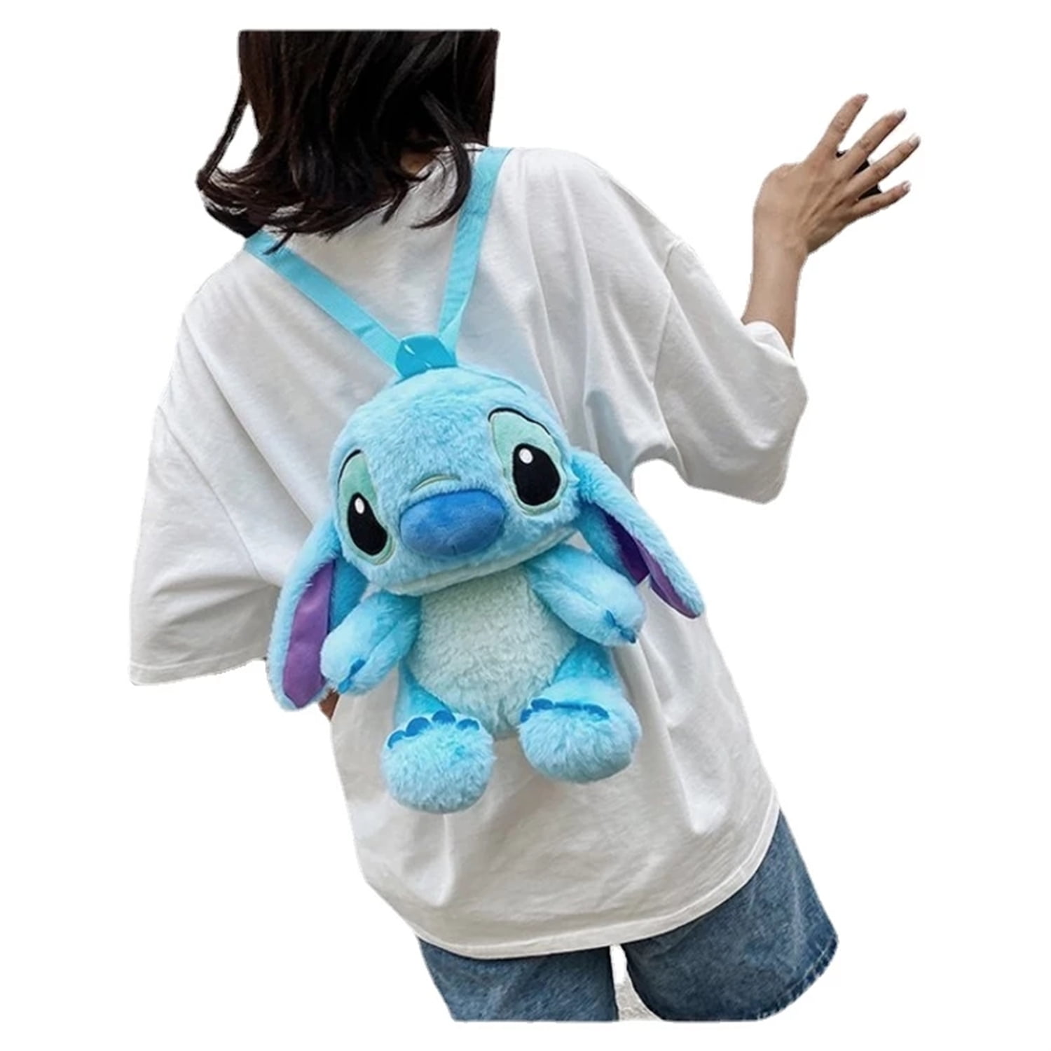 20cm Stitch Cartoon Cute Plush Backpack Kawaii Stitch Toy Children's School  Bag 