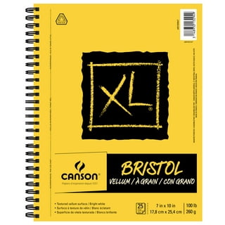 Canson Basic Sketch Book, 8-1/2 inch x 11 inch, White (108 Sheets)