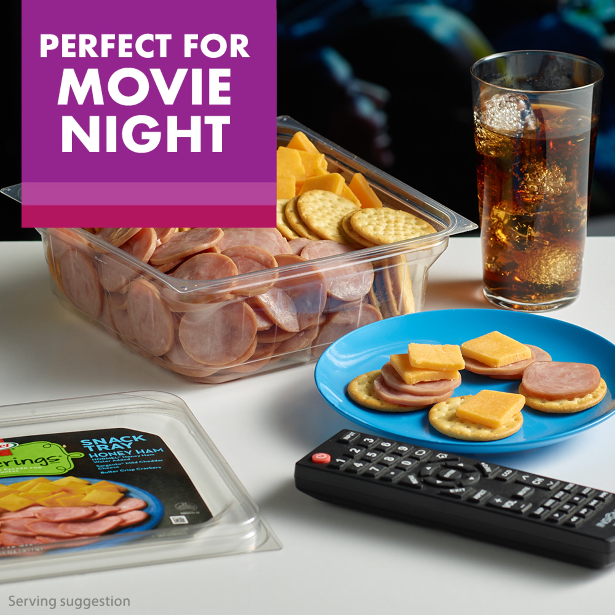 Hormel Gatherings Ham and Cheddar Cheese Snack Tray with Crackers 14 oz