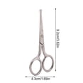 thumbnail image 4 of 9.2cm Petite Pointe Droite Ciseaux à Sourcils Est Faite de Protection Délicate Inoxydable Inoxydable Polyvalent pour les Sourcils Barbe Coupe de Type 2, 4 of 6