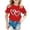 Red, variant on T-Shirts for Girls 9-10 Cartoon Print Round Neck Back To School Shirt Fashion Cool Summer Tops Preppy Tee for Toddler & Kids, 2-3 Years, Sky Blue