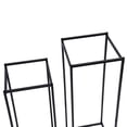 thumbnail image 2 of 2pcs Black Metal Planter on Stand Tall Set Of 2 Plant Pots Home Store Decor Gift, 2 of 24