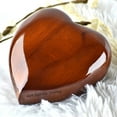 thumbnail image 2 of Wooden Urn for Human Ashes Keepsake For Pets Handmade Heart Shaped Urn For Ashes Loving Memorial for loved ones, 2 of 4