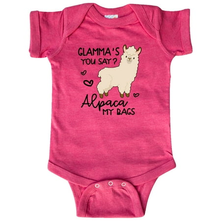 

Inktastic Glamma s You Say Alpaca My Bags Gift Baby Boy or Baby Girl Bodysuit