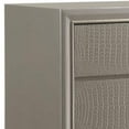 thumbnail image 4 of Benjara 5 Drawer Chest with Decorative Knobs and Bracket Feet- Champagne, 4 of 6