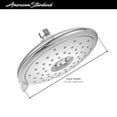thumbnail image 4 of American Standard 9038074.243 Spectra Fixed 4-Function Adjustable Shower Head 7-inch 1.8 GPM, Matte Black, 4 of 6