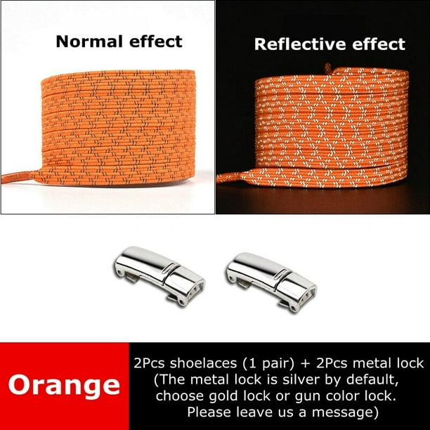 Cordones magnéticos para zapatillas de deporte, cordones elásticos sin ataduras, cordones para zapatos rápidos para niños y adultos, cordones reflectantes sin cordones, bandas de goma, Francia Gao Jinjia LED