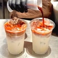 thumbnail image 2 of 100 Pack 20 oz Clear Plastic Cups with Lids & Straws Disposable Cold Drinking Cups for Iced Coffee, Juice, Party, Picnic, BBQ, Travel, Events, 2 of 15