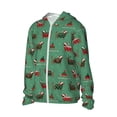 thumbnail image 2 of Pofeuu Christmas Dachshund Print Sun Protection Outdoor Lightweight Full Zip UV Cooling Hoodie Long Sleeve Summer Clothing for Outdoor Hiking-XX-Large, 2 of 5