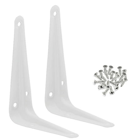 

Wideskall metal 5 x 6 inch wall corner angle shelving shelf brackets pack of 2