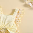 thumbnail image 4 of Okbabeha Baby Girl Photoshoot Outfits Newborn Lace Rompers Boho Bodysuit Onesie Dress Birthday Party Clothes+Flower Headband, 4 of 7
