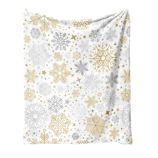 Manta Navideña de Franela Estampada, Manta para La Siesta En La Oficina, Manta de Forro Polar, Manta para Las Piernas, Manta Cálida para El Sofá.