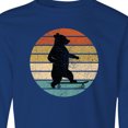 thumbnail image 4 of Inktastic Skateboard Bear Retro Sunset Long Sleeve Youth T-Shirt, 4 of 5