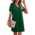 thumbnail image 4 of Fantaslook Summer Dresses for Women Short Sleeve V Neck Casual Shift Dress with Pockets, 4 of 8
