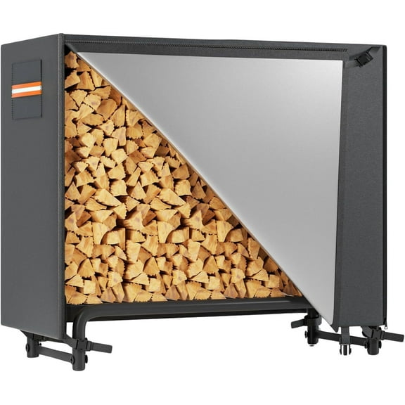 1x 4ft Firewood/Log Storage Rack Outdoor/Indoor for Waterproof 420D Cover